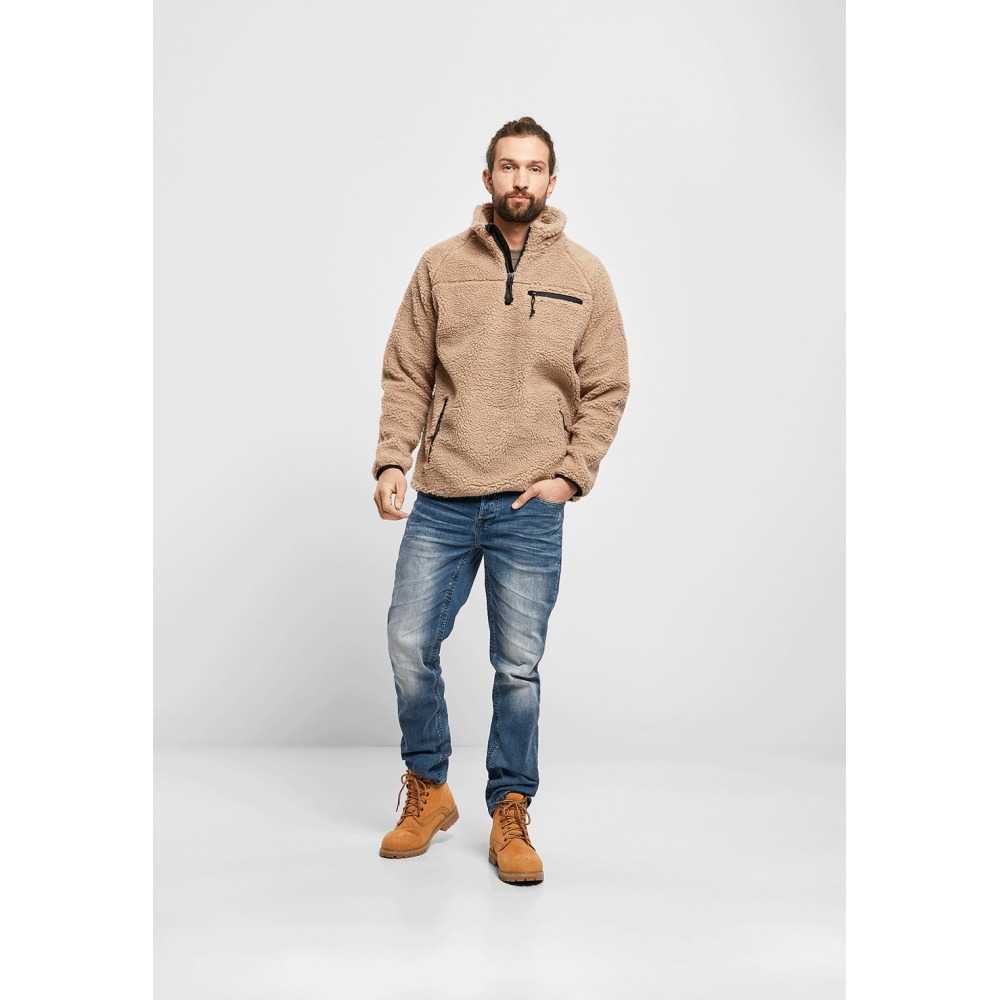 Brandit - Teddyfleece Troyer Sweater/trui - Beige